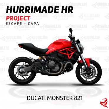 Imagem do produto Escapamento Hurrimade HR Project Ducati Monster 821 2015 a 2022