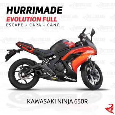 Imagem do produto Escapamento Hurrimade Evolution Full Kawasaki Ninja 650R 2013 a 2017