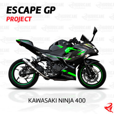 Imagem do produto Escapamento GP Project Kawasaki Ninja 400 2018 a 2024