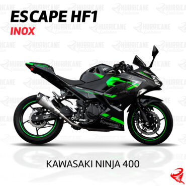 Imagem do produto Escapamento HF1 Inox Kawasaki Ninja 400 2018 a 2024