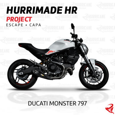 Imagem do produto Escapamento Hurrimade HR Project Ducati Monster 797 2018 a 2023