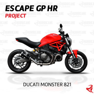 Imagem do produto Escapamento GP HR Project Ducati Monster 821 2015 a 2022