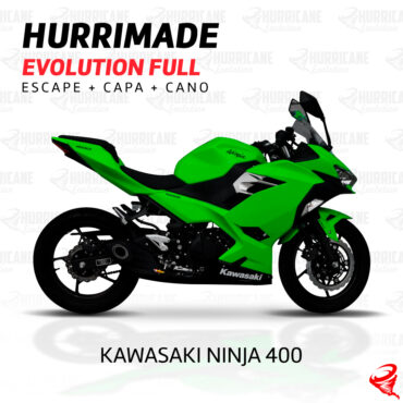 Imagem do produto Escapamento Hurrimade Evolution Full Kawasaki Ninja 400 2018 a 2024