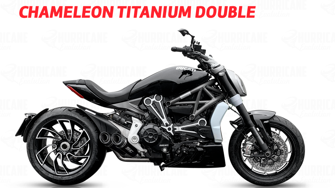 Capa do vídeo  Escapamento Chameleon Titanium Double Ducati xDiavel 2016 a 2022