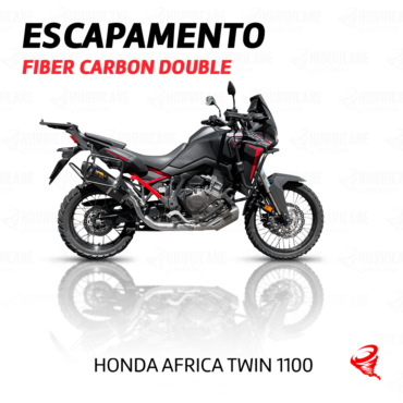 Imagem do produto Escapamento Fiber Carbon Double Honda CRF 1100 África Twin 2019 a 2025