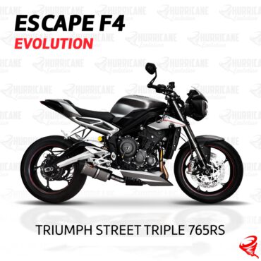 Imagem do produto Escapamento F4 Evolution Triumph Street Triple 765RS 2017 a 2022