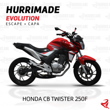Imagem do produto Escapamento Hurrimade Evolution Full Honda CB 250F Twister 2016 a 2022