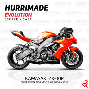 Imagem do produto Escapamento Hurrimade Evolution Kawasaki ZX-10R 2008 a 2010