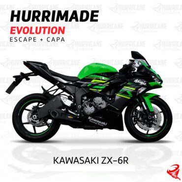 Imagem do produto Escapamento Hurrimade Evolution Kawasaki ZX-6R 2019 a 2024