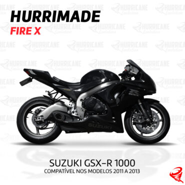 Imagem do produto Escapamento Hurrimade Fire X Suzuki GSX-R 1000 2011 a 2013