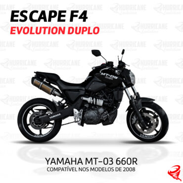 Imagem do produto Escapamento F4 Evolution Duplo Yamaha MT 03 660R 2008