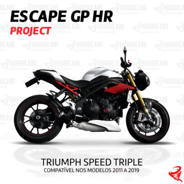 Imagem do produto Escapamento GP HR Project Triumph Speed Triple 1050 2011 a 2019