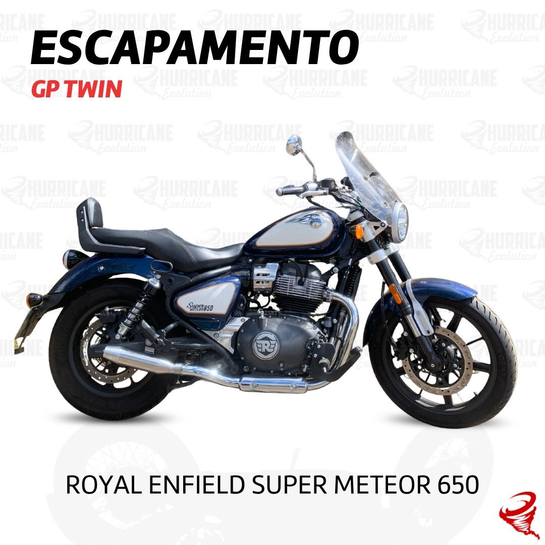 Escapamento GP Twin Royal Enfield Super Meteor 650